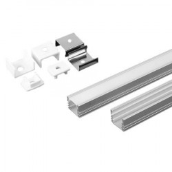 Profil aluminiu pentru banda led 2m 17.4mm x 12.1mm mat