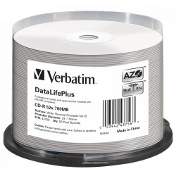 VERBATIM CD-R THERM.PRINT.50PK