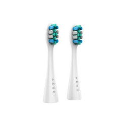 AENO Replacement toothbrush heads, White, Dupont bristles, 2pcs in set (for ADB0007/ADB0008)