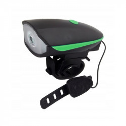 Lanterna LED cu sonerie bicicleta, Esperanza, 100 lm, fixare ghidon, 3 moduri iluminare, rezistenta apa