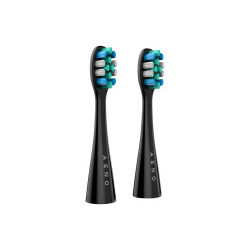 AENO Replacement toothbrush heads, Black, Dupont bristles, 2pcs in set (for ADB0002S/ADB0001S)