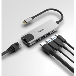 Dlink 5-in-1 usb-c hub dub-m520