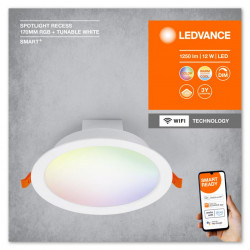 Smart wifi sp 170mm 110deg rgbtw wtledv