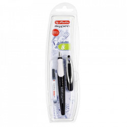 Stilou Herlitz y.Pen pentru stangaci Negru/Alb, Blister
