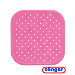 Covoras antiderapant pentru dus 56x56cm - Roz