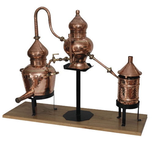 Cazan premium pentru cognac, alambic charental 1 litru, distilare continua