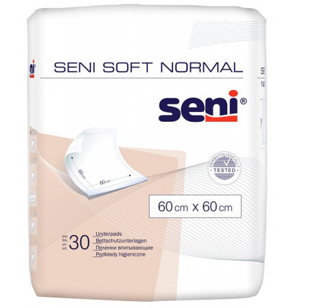 Aleze igienice Seni Soft Normal, 60x60 cm, 30buc