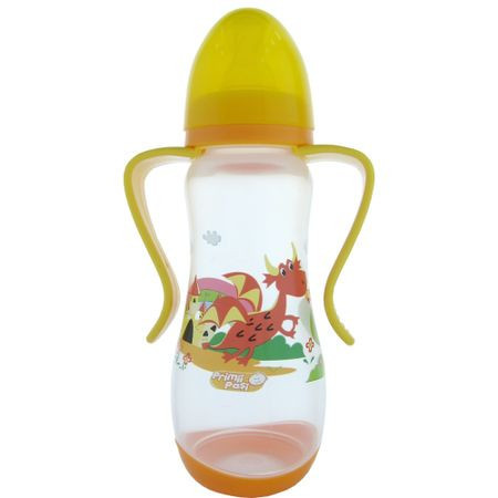 Biberon cu manere 250 ml Primii Pasi bleu