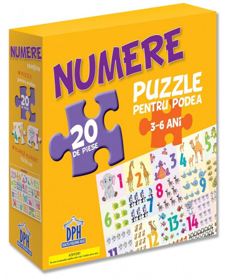 Numerele ( puzzle podea 50/70 + afis 50/70 )