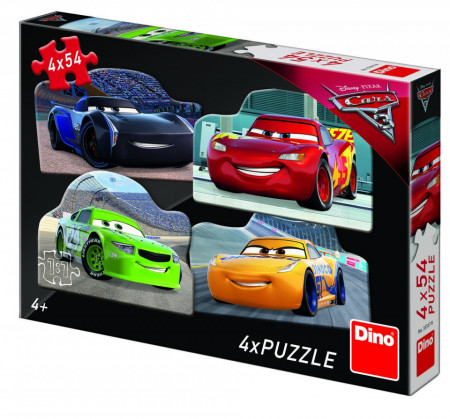 Puzzle 4 in 1 - Cars 3 - 54 piese