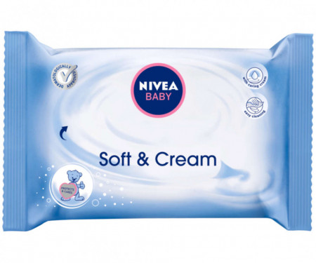 Servetele Umede Nivea Baby Soft Cream, 63buc