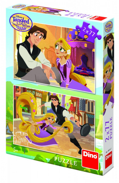 Puzzle 2 in 1 - Tangled - 77 piese