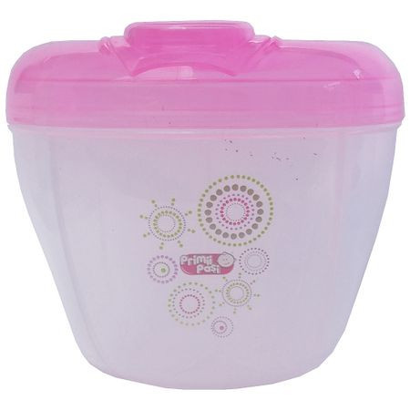 Recipient dozare lapte praf, 3 compartimente, capac rotativ Primii Pasi R0539 verde