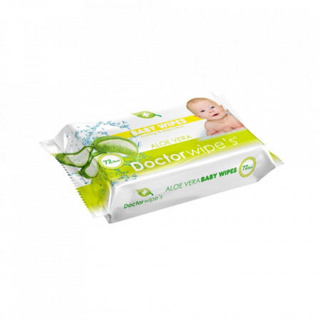 Servetele Umede Doctor Wipes Aloe Vera 72 buc