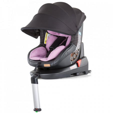 Scaun auto Chipolino Toledo 0-18kg rose cu sistem Isofix si sezut rotativ