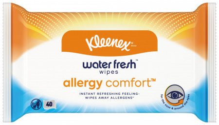 Servetele umede Kleenex Water Fresh Allergy Comfort
