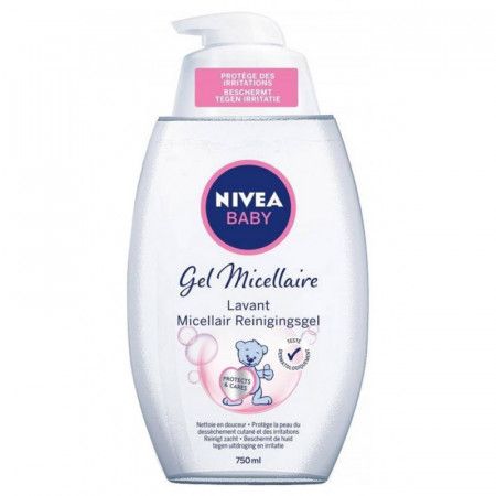Gel Micelar Nivea Baby, 750ml, cu pompita