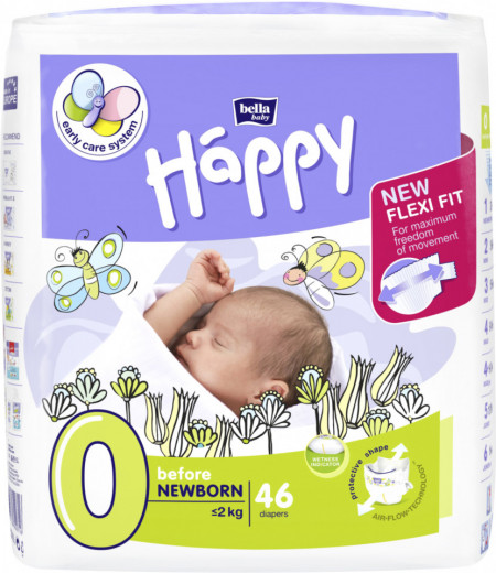 Happy Before New Born, 0-2 kg, 46 buc