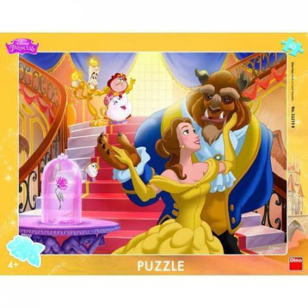 Puzzle cu rama - Frumoasa si Bestia (40 piese)