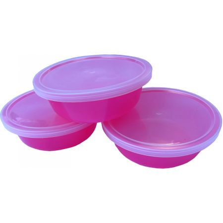 Set boluri cu capac anticurgere Primii Pasi R0516 - 3 buc, galben