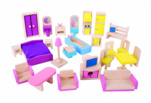 BigJigs Mobilier pentru casuta papusii