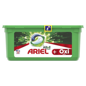 Detergent Ariel, All in 1 Pods, Oxi Efect, 25 capsule
