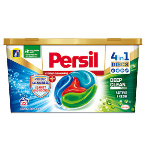 Detergent capsule Persil Discs Hygienic Cleanliness, 22 spalari