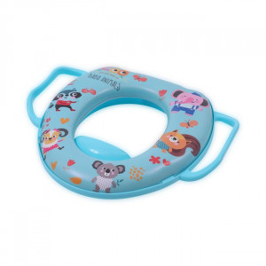 Reductor moale pentru toaleta, cu manere, Lorelli, Blue