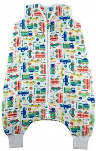 Sac de dormit cu picioruse Bamboo Vehicles 18-24 luni 0.5 Tog