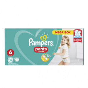 Scutece-chilotel Pampers Active Baby Pants 6 Mega Box Pack 88 buc