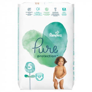 Scutece Pampers Pure, Nr.5, 11+ kg, Carry Pack, 17 buc