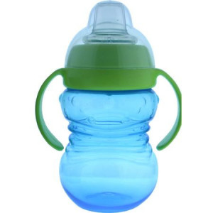 Cana cu manere si cioc silicon anti-curgere Primii Pasi R0630 verde