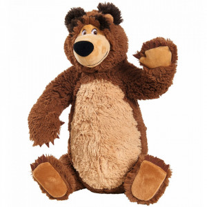 Jucarie de plus Masha and the Bear, Bean Bag Bear 43 cm