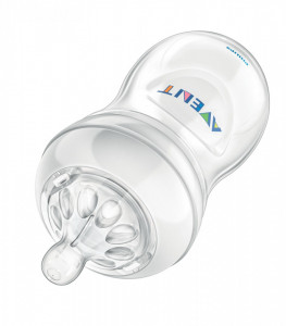 Philips-Avent Biberon Natural 330 ml, Tetină ce imita forma sanului mamei, cu debit variabil