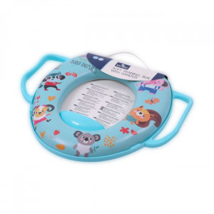 Reductor moale pentru toaleta, cu manere, Lorelli, Blue