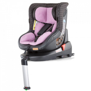 Scaun auto Chipolino Toledo 0-18kg rose cu sistem Isofix si sezut rotativ