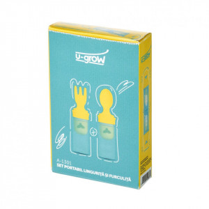 Set portabil lingurita si furculita U-Grow A-1301