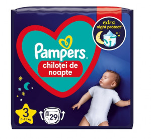 Chilotei de noapte Pampers NightPants Nr.3, 6-11 kg, 29buc