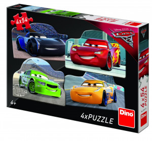 Puzzle 4 in 1 - Cars 3 - 54 piese
