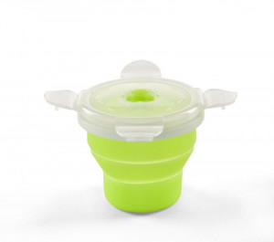 Recipient Pliabil din silicon pentru hrana 230 ml Nuvita 4466 verde NU-PPCP0015