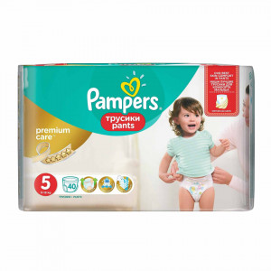 Scutece-chilotel Pampers Premium Care Pants 5 Value Pack 40 buc