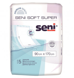 Aleze igienice Seni Soft Super, 90x170 cm, 5buc
