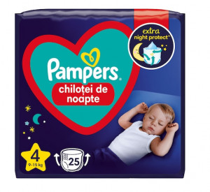 Chilotei de noapte Pampers NightPants Nr.4, 9-15 kg, 25buc