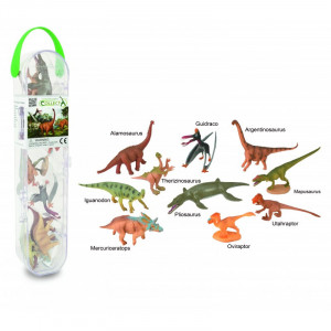 Cutie cu 10 minifigurine Dinozauri - set 3