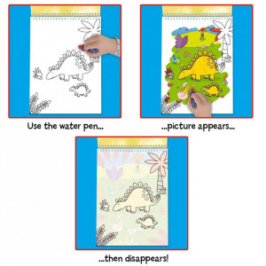 Galt Water Magic: Carte de colorat Dinozauri