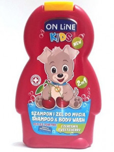 ON LINE KIDS Shampoo/Body Wash Sweet Cherry 250 ml