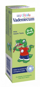 Pasta de dinti Vademecum junior, apple, 0-6 ani, 50ml