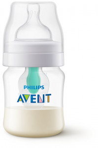 Philips-Avent Biberon 125 ml cu dispozitiv anticolici AirFree™, Tetină cu debit pentru nou-născut