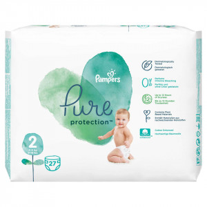 Scutece Pampers Pure, Nr.2, 4-8kg, Carry Pack, 27 buc