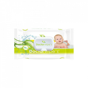 Servetele Umede Doctor Wipes Aloe Vera 72 buc Cu Capac